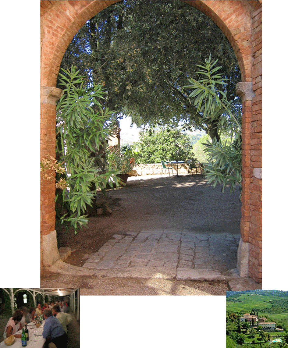 Im Vorgarten der Villa Palagione